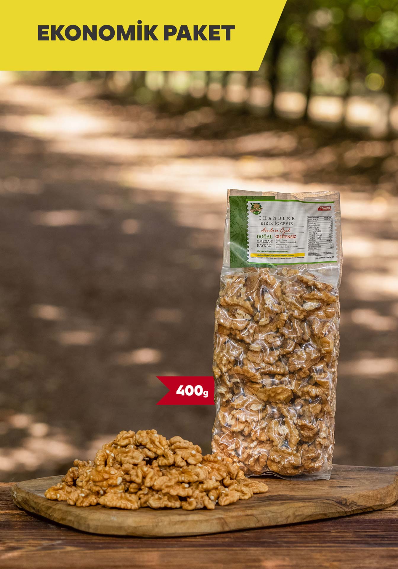 Chandler Kelebek İç Ceviz - 400g - WPC Walnut