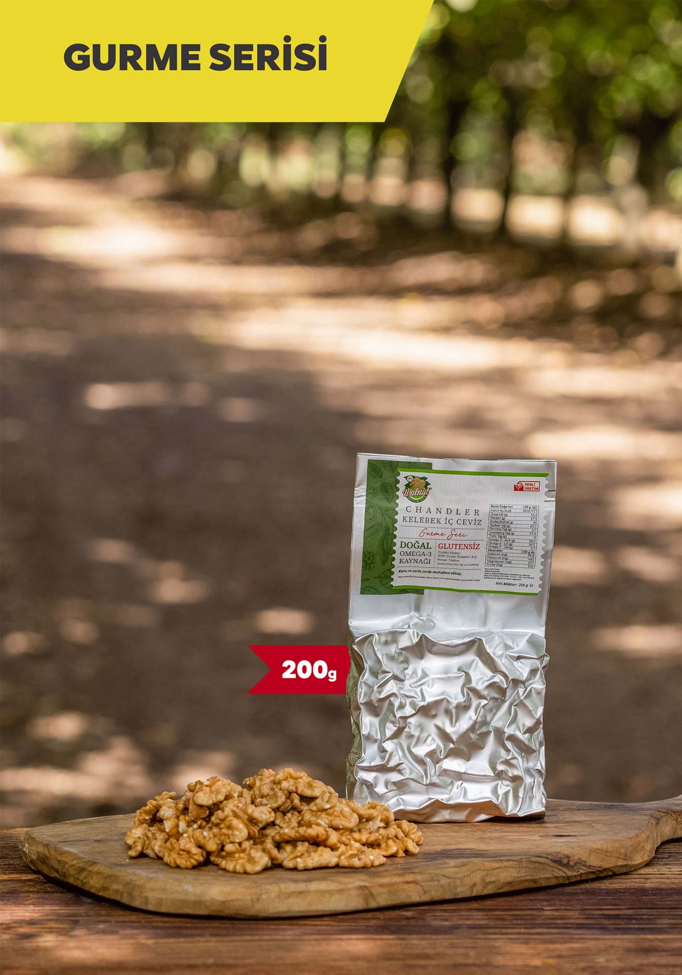 Chandler Tam Kelebek İç Ceviz - 200g - WPC Walnut